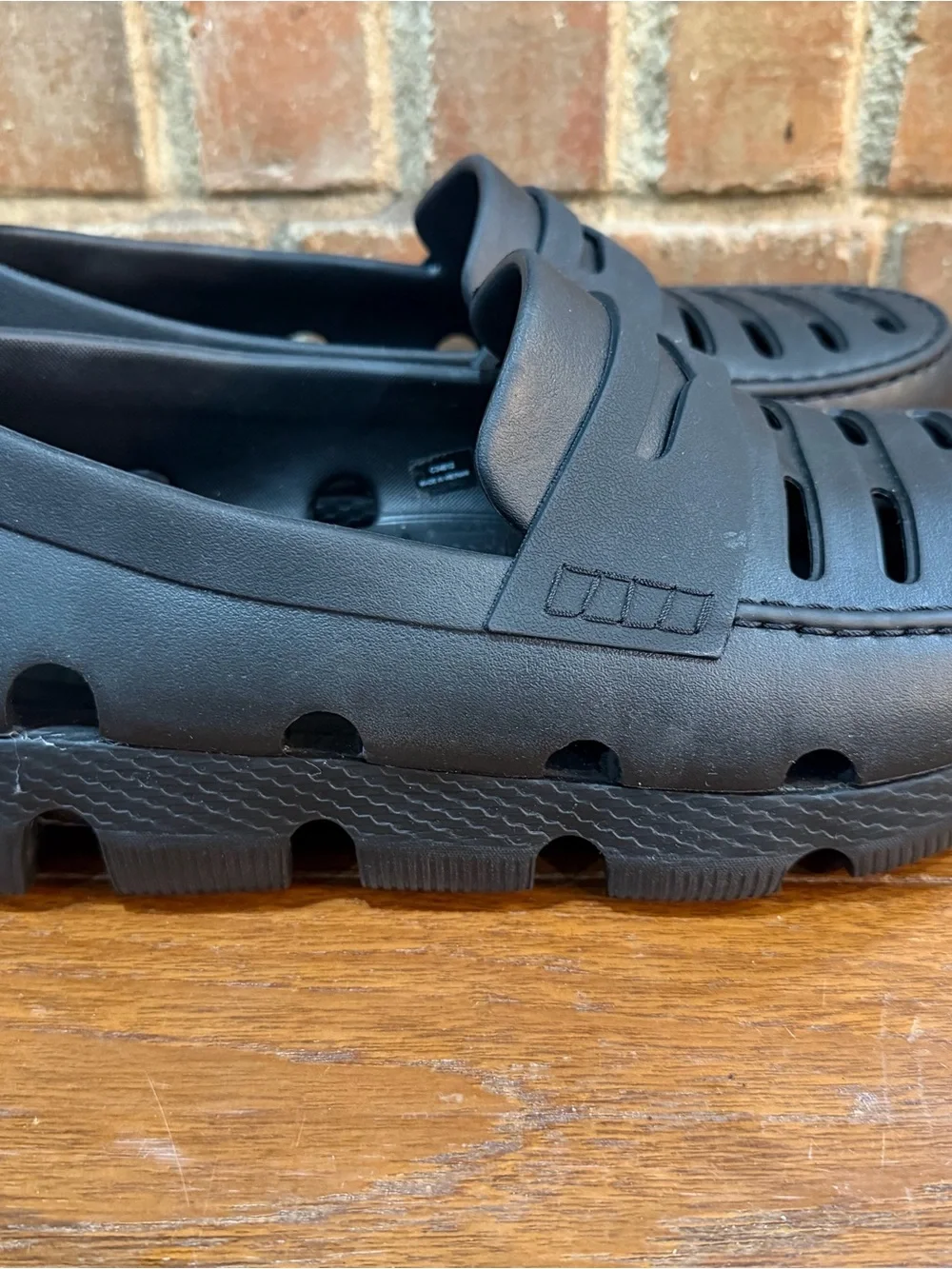 NWT / Cole haan Men's Black Casual Slip-On rubber Loafers / men’s 10